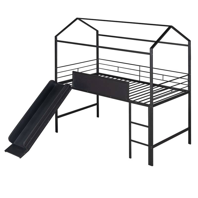Slide & Write Metal Loft Bed