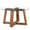 Chic Glass & Wood Coffee Table Retreat