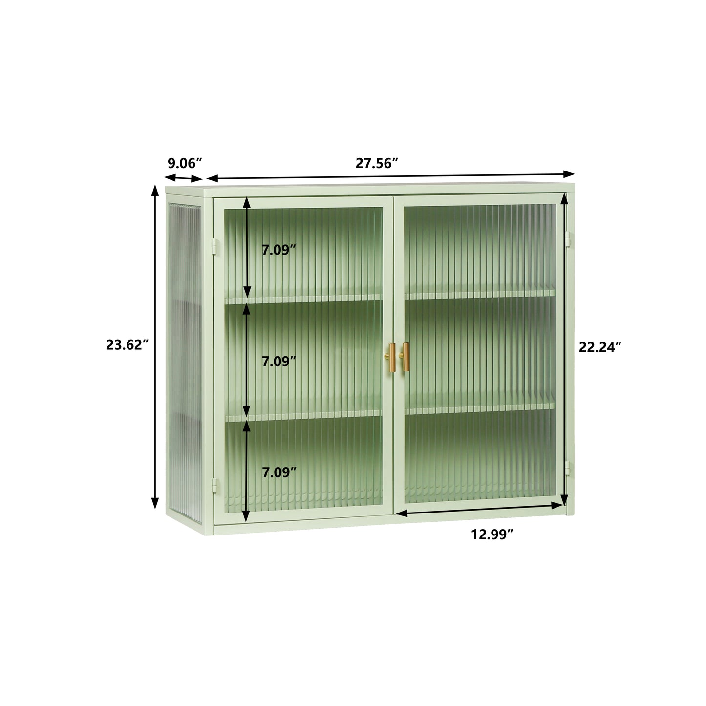 Minty Modern Glass Door Cabinet