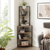 Rustic Corner Bookcase - Stylish Storage for Any Space