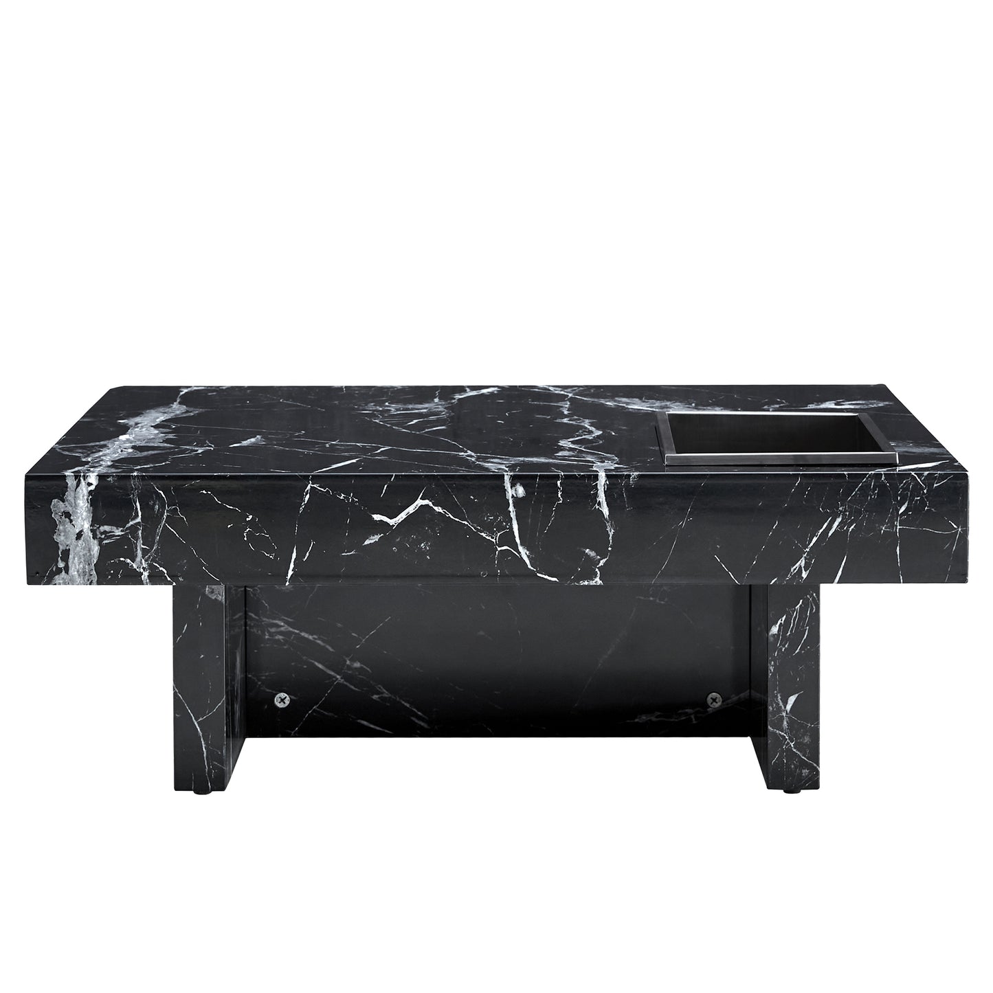 Chic Black Patterned Coffee Table