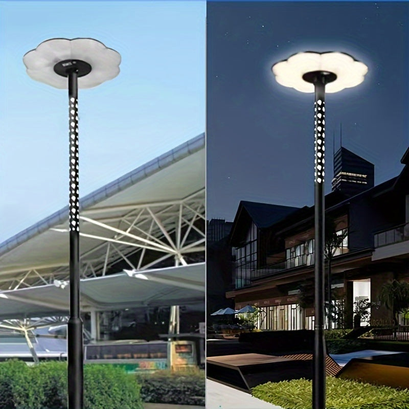 BrightSky Hollow Lamp Post - Stylish Solar Outdoor Light