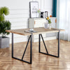 Rustic Industrial Wood Dining Table for Cozy Gatherings