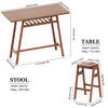 Retro Bar Dining Set for Small Spaces