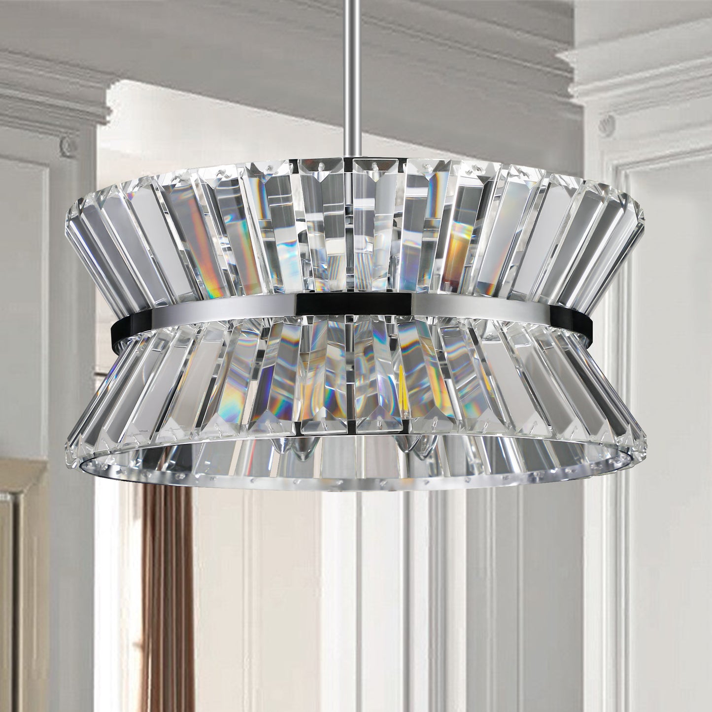 Elegant Crystal Round Chandelier for Luxe Living Spaces