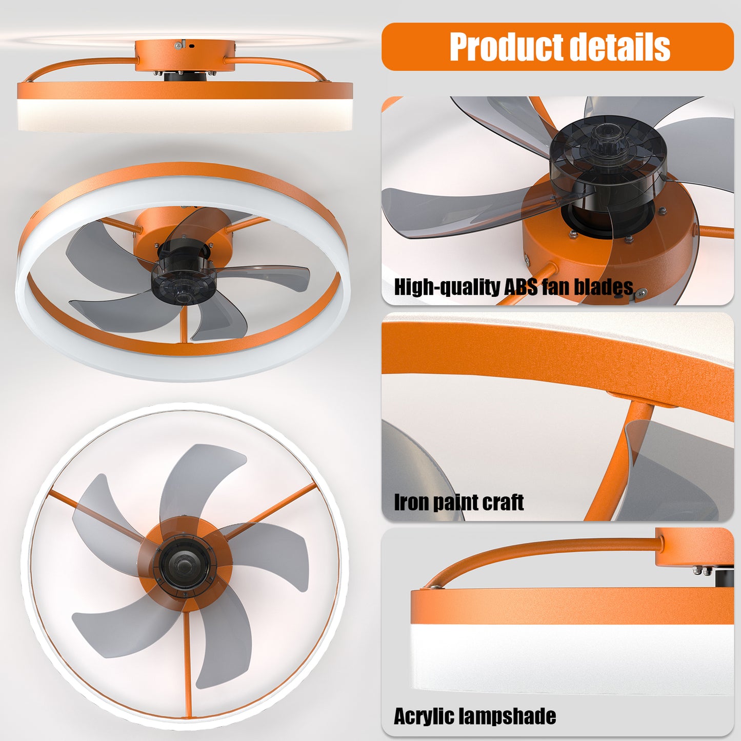 Bright Breeze Ceiling Fan with Dimmable LED Lights