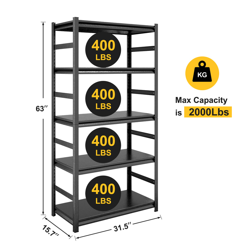 Sturdy Adjustable Metal Shelves - Perfect for Kitchen, Garage & More!