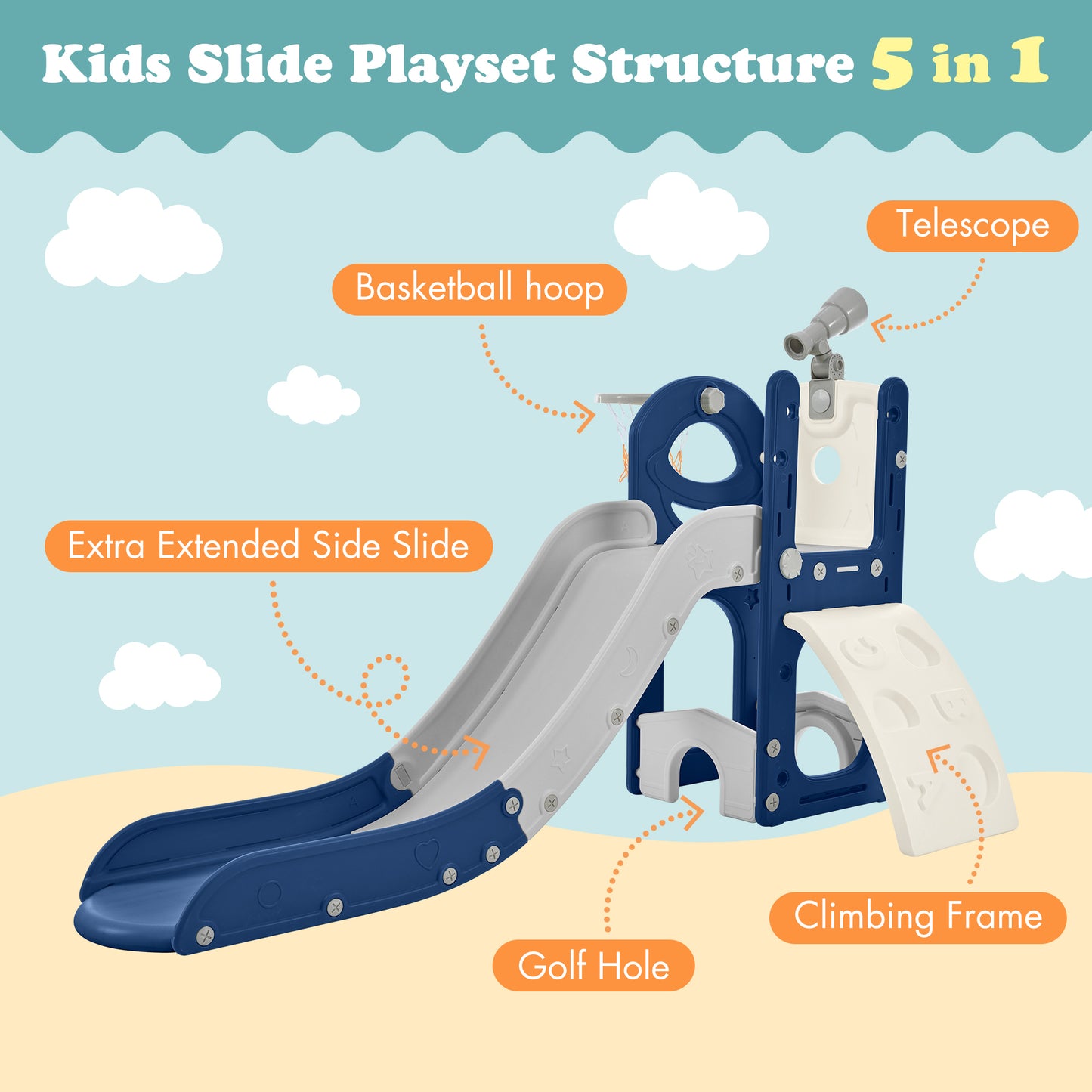 Galactic Adventure Playset: Slide, Shoot, and Explore!