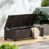 Chic Wicker Storage Bench