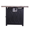 Chic Woodgrain Propane Fire Pit Table