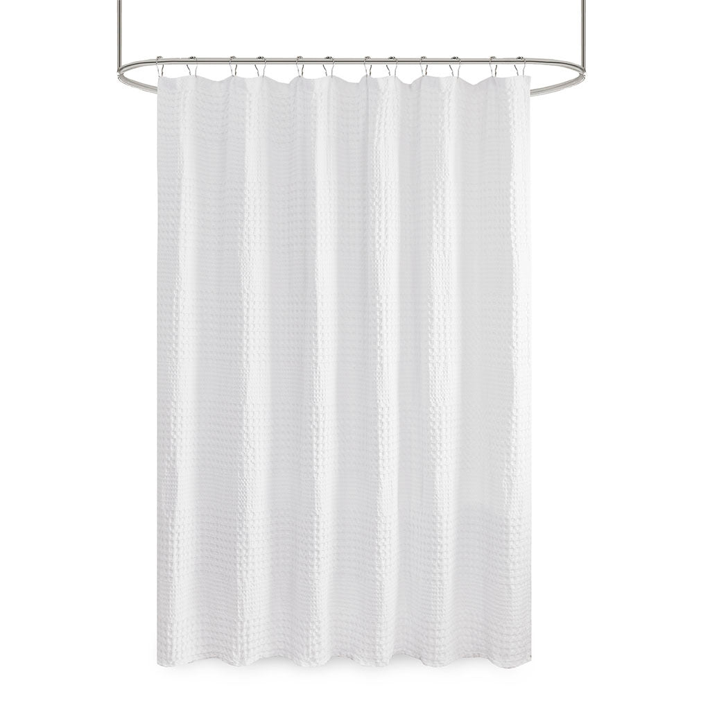 Waffle Weave Shower Curtain