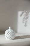 Chic Lattice Ceramic Storage Jar