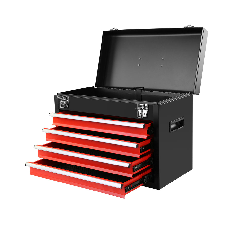 Rolling Tool Chest with Lockable Drawers and Detachable Top