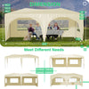 Deluxe Pop-Up Party Canopy with Sidewalls and Accessories