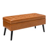 Stylish Leather Storage Bench