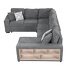 Cozy U-Shaped Sofa Bed with USB Ports & Storage Chaise