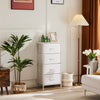 Chic Wood-Top Storage Dresser