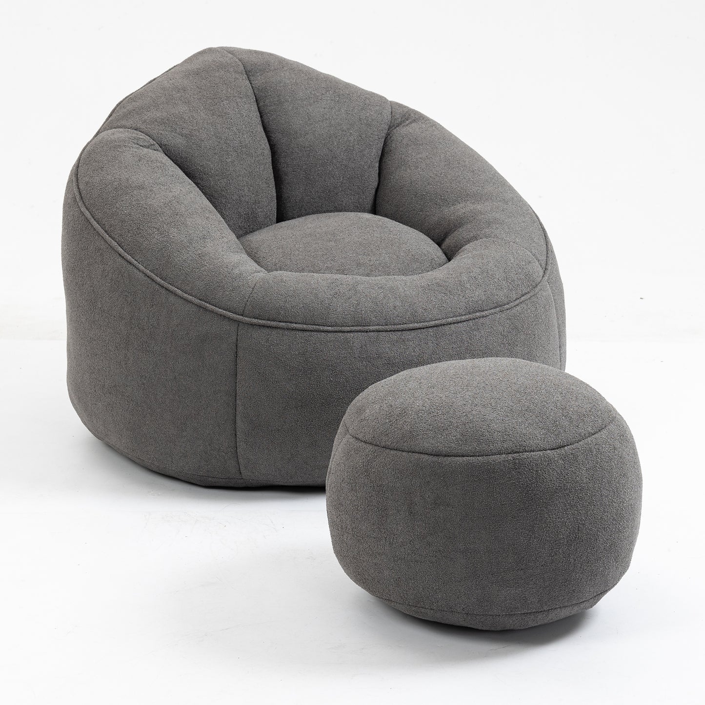 Cozy Foam Lounge Chair with Footrest