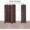 Cozy Brown Wicker Room Divider