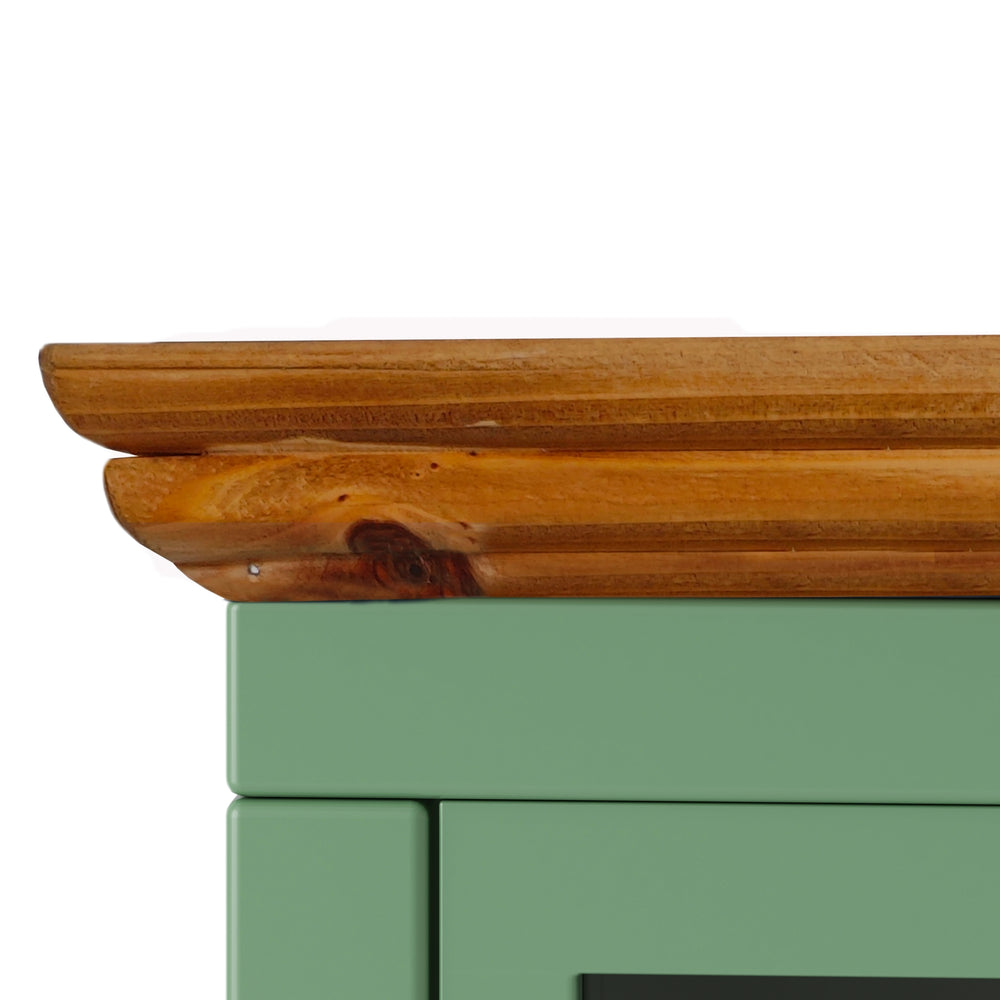 Charming Duo: Solid Wood Nightstands with Storage