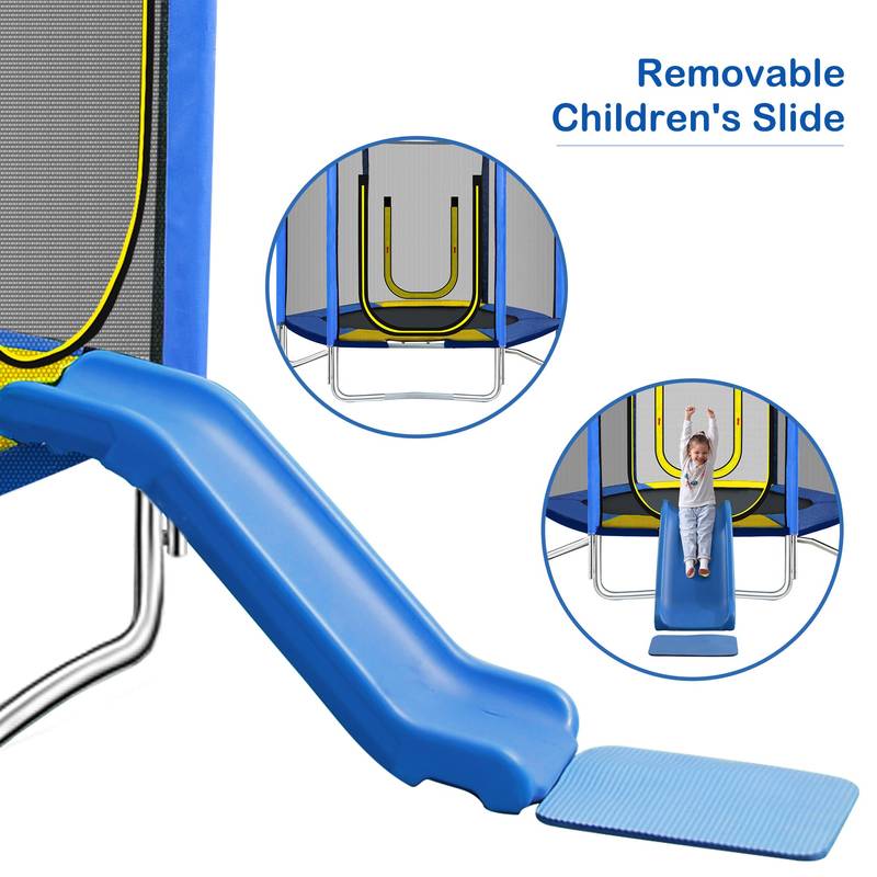Jump & Slide Fun Trampoline for Kids!