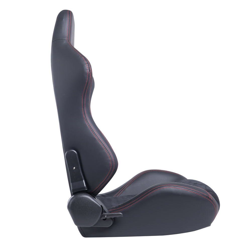 Speedy Comfort Racing Seats - Suede & PVC Duo!