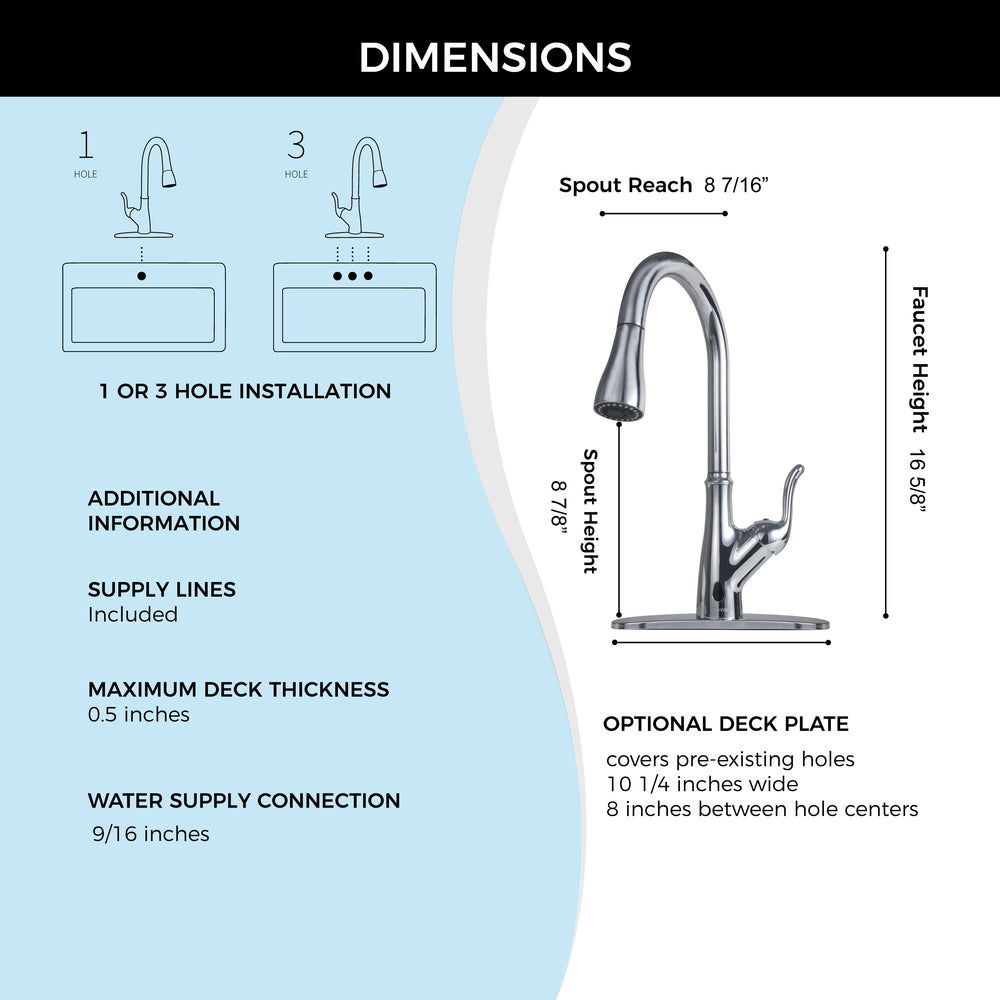 Instant Flow Touchless Kitchen Faucet