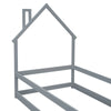Cozy Grey House Bed for Kids