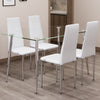 Chic Glass Dining Set with Stylish Chairs