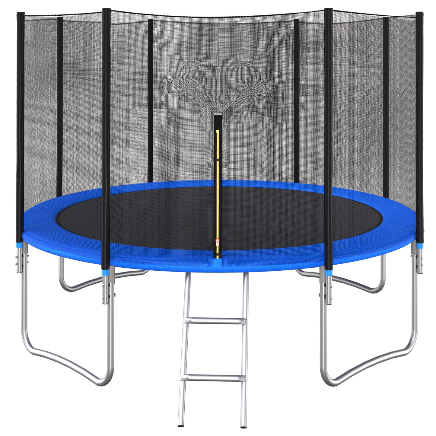 Jump & Score Trampoline Safety Net with Basketball Hoop!