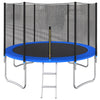 Jump & Score Trampoline Safety Net with Basketball Hoop!