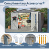 All-Weather Metal Storage Shed for Garden & Patio – Lockable & Durable