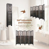 Rustic Wood Folding Room Divider