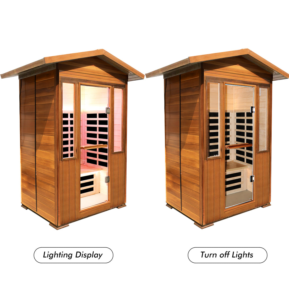 Cozy Spruce Infrared Sauna for One