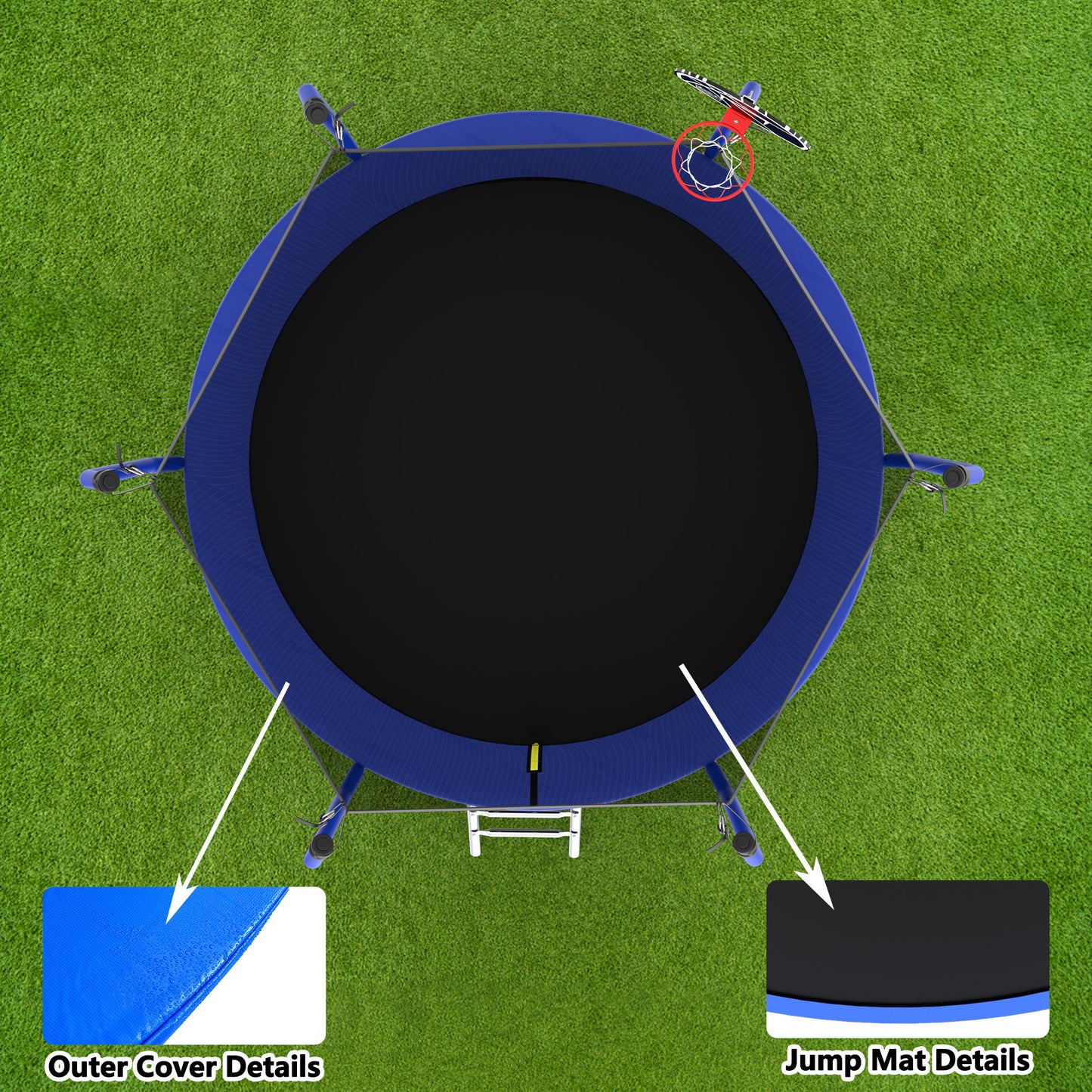 Bounce & Shoot Trampoline with Safety Net