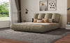 Cozy Velvet Queen Bed with Plush Headboard