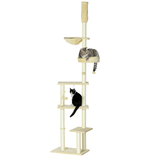 PawHut Adjustable Cat Tower & Activity Center