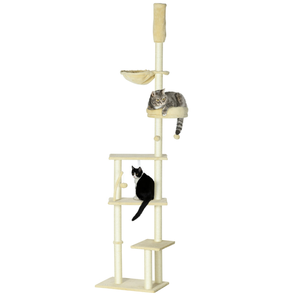 PawHut Adjustable Cat Tower & Activity Center