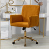 Chic Yellow Corduroy Office Chair