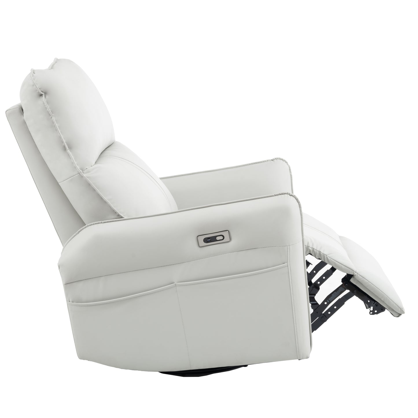 Cozy Power Swivel Rocker Recliner with USB Ports