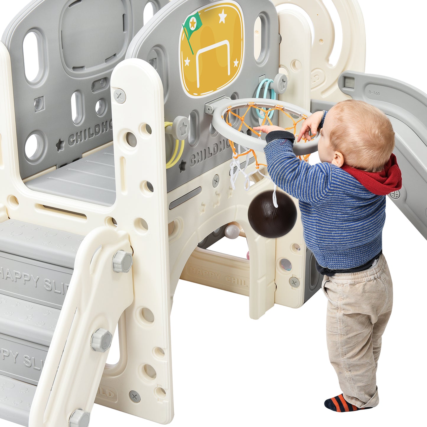 Castle Climber Playset with Slide and Fun Activities