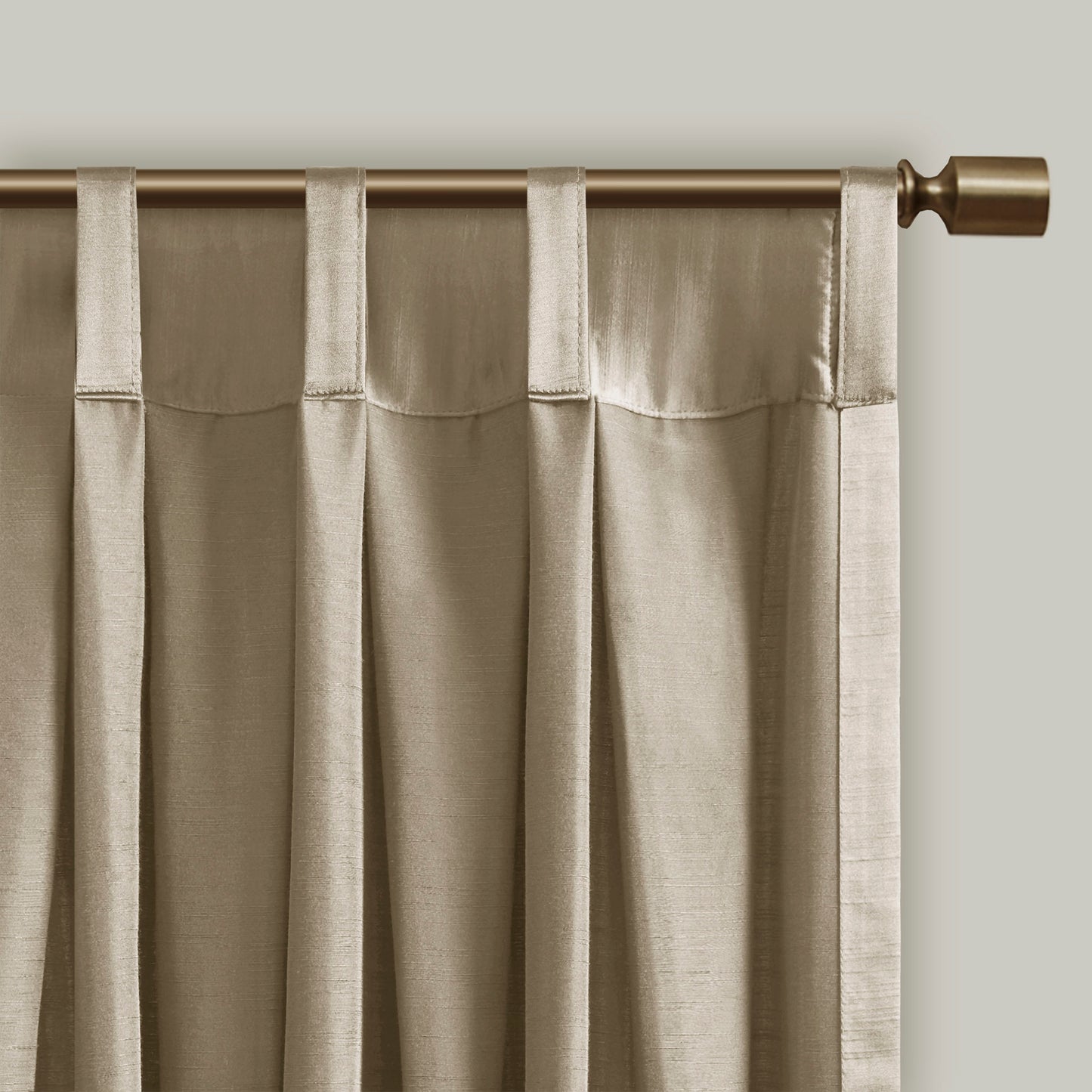 Charming Pleat Curtain Panel with Tieback