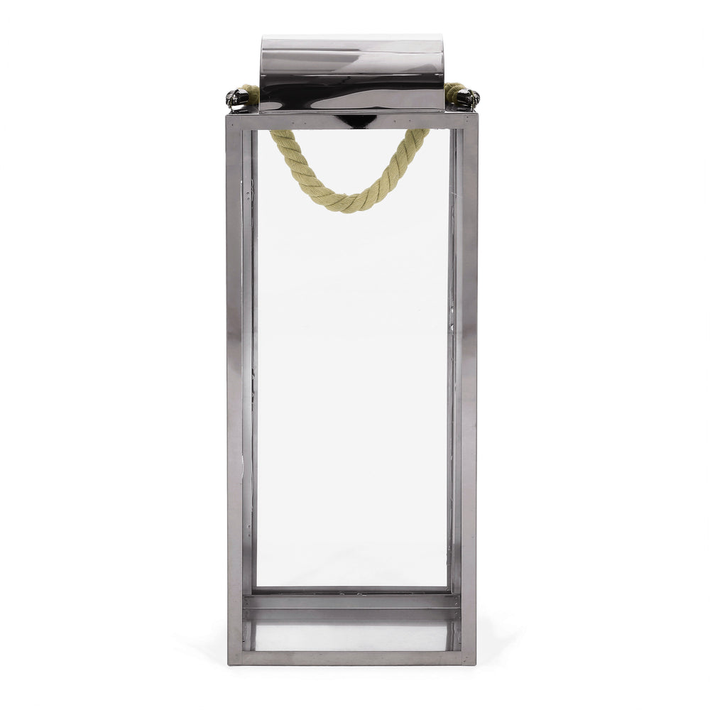 Shimmering Stainless Steel Lantern