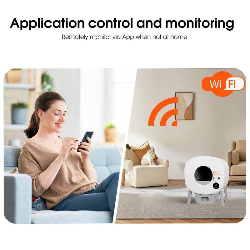 Smart Self-Cleaning Cat Litter Box