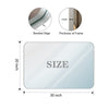 Sleek Silver Rounded Bathroom Mirror