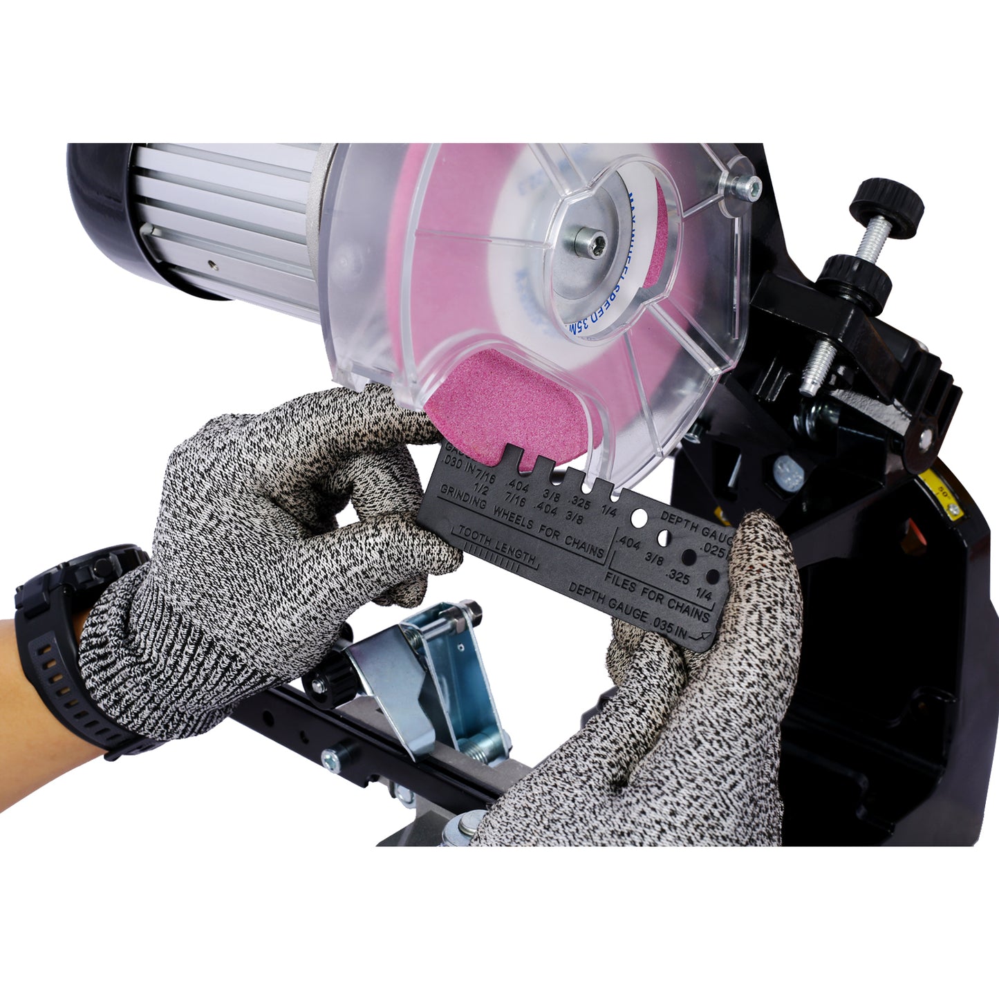 Chain Sharp Pro: Adjustable Grinder for All Chainsaw Chains