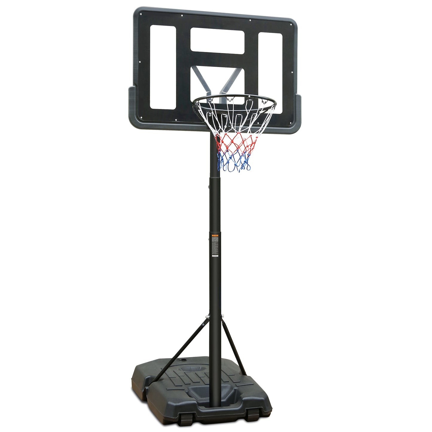 Adjustable Portable Basketball Hoop with Rolling Wheels