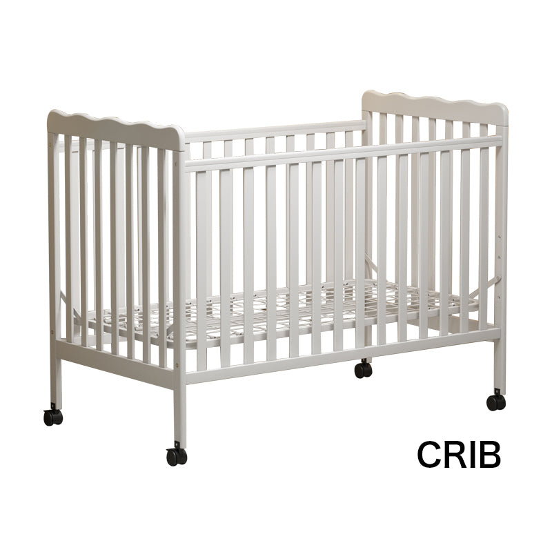 Stylish 3-in-1 Convertible Crib in Storm Grey