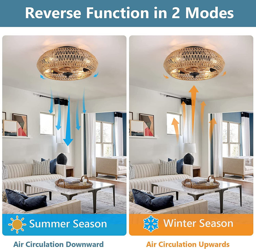 Smart Dimming Ceiling Fan with Remote Light