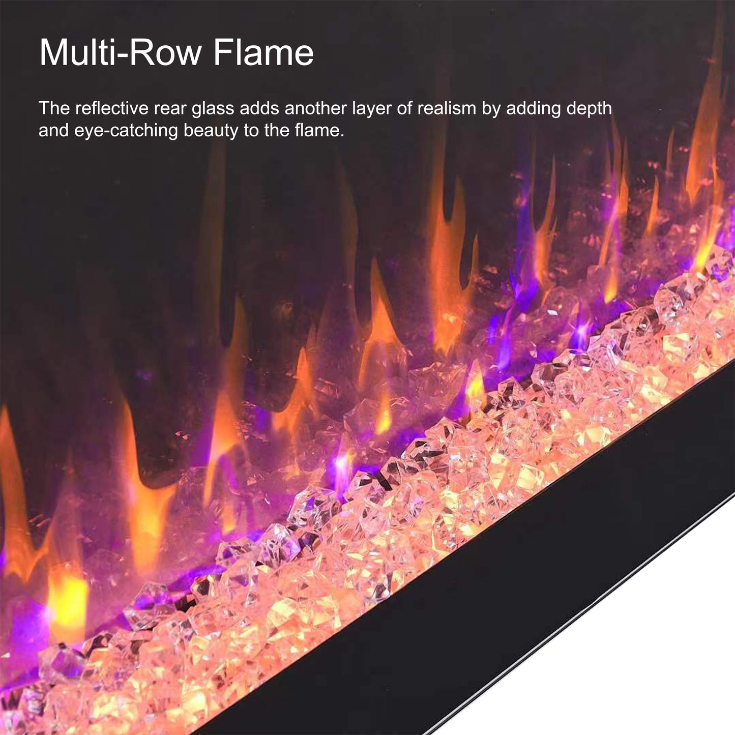 Cozy Glow Wall-Mounted Electric Fireplace